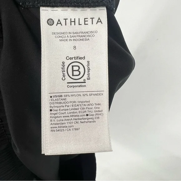 Athleta Pinnacle High Rise Wide Leg Black Cargo Trousers Pants Women's 8 - Picture 11 of 16